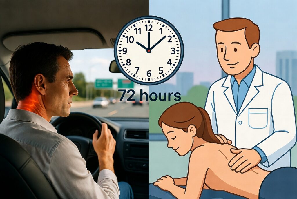 How Soon After a Car Accident in San Leandro Should You See a Chiropractor? 1 72 hours post car accident