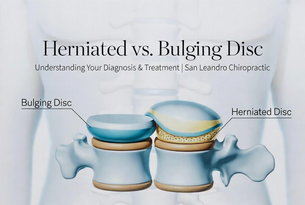 Herniated vs. Bulging Disc: Understanding Your Diagnosis and Treatment Options in San Leandro 1 herniated vs duldging disc