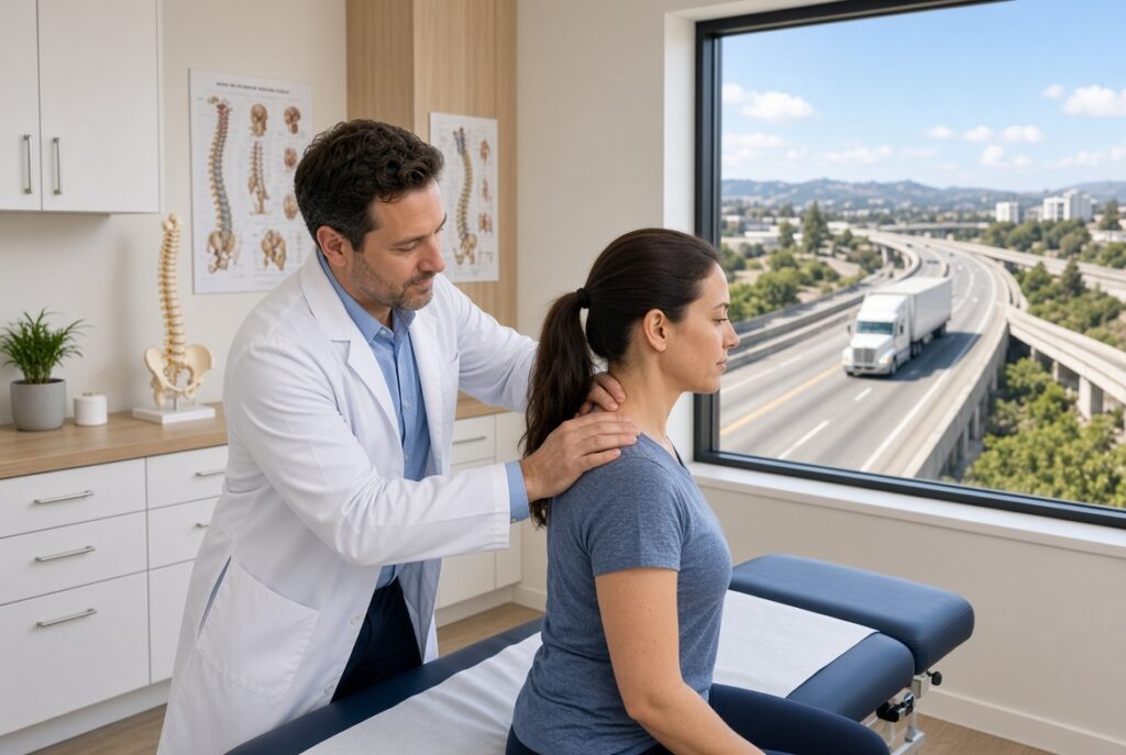 San Leandro Chiropractor , Semi- Truck Accident Injuries and Understanding High Insurance Coverage Limits. 1 Semi truck accident